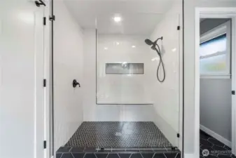 Shower in primary ensuite
