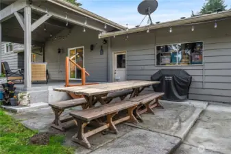 2 patio areas