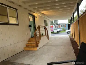 Five-car parking capacity.