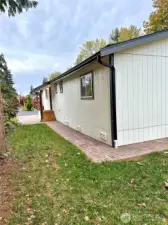 Large private back yard.