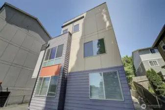 Backside of Townhome