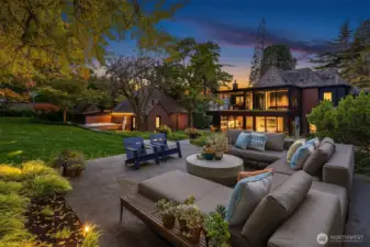 Another lounge area, overlooking the hot tub