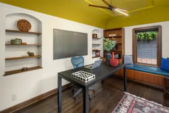 Perfect office space on the first floor with dramatic barrel ceilings