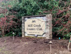 Steps away from Mill Creek Golf Course