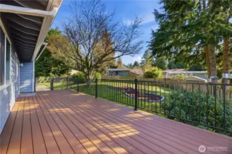 Large Wraparound TREX Deck!