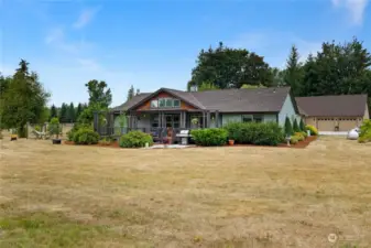 Rear view of Main House