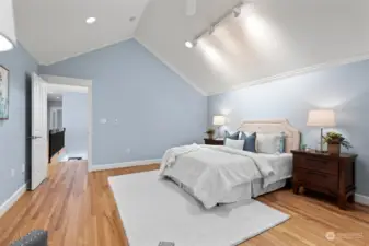 The thoughtful layout ensures each bedroom is a peaceful retreat, perfect for unwinding after a long day. With high-quality finishes and ample closet space, these upstairs bedrooms combine elegance with functionality, making them ideal for family members or guests.