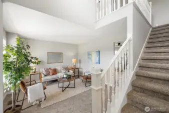 Entryway and Living Room