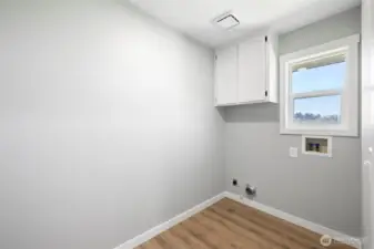 Laundry and Mud Room just off of garage enterance