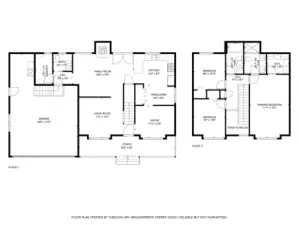 First and Second Floor Layout