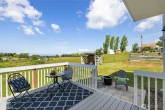 Back deck with TimberTech decking for durability