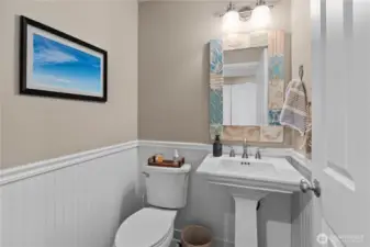 Main level powder room
