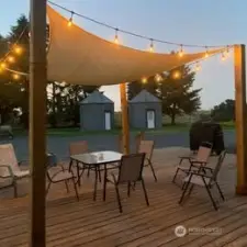 Large 32'x37' cedar deck with kite and electrical ready for your outdoor kitchen!