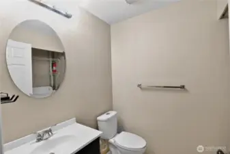 Main level Half Bath, with Washer & Dryer!