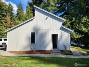 Shop/ Garage has a 300 ft finished loft.