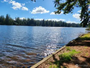 Fishing is good too. They stock the lake with trout.
