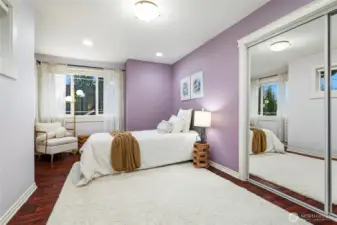 One of the secondary bedrooms.