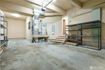 So much room for parking and storage in this 3 car garage!