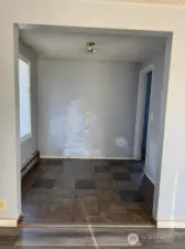 Separate dining area.