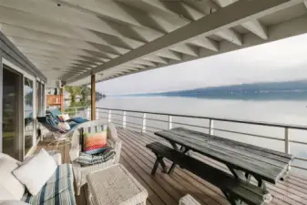 Cloudy day looking NE