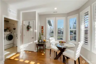 Kitchen area heading into the Laundry and then into the garage