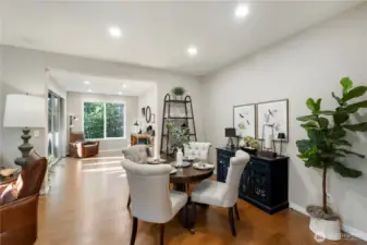 Inviting dining area