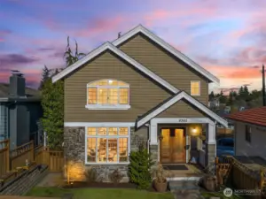 This Sunset Hill stunner sits just above Golden Gardens Beach and Park.