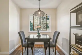 Dining area off kitchen