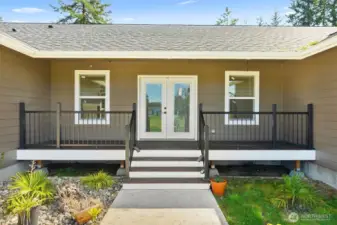Double Door entrance for ease of moving in furniture!