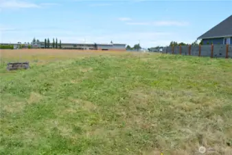 Looking North across the lot