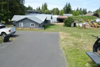 Looking west along southern property line