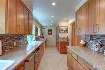 Huge Kitchen with Shaker Style Cabinets