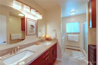 Remodeled Five Piece Primary Bathroom