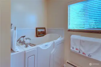 Walk-in Soaking Tub with Hand Held Shower Accessory