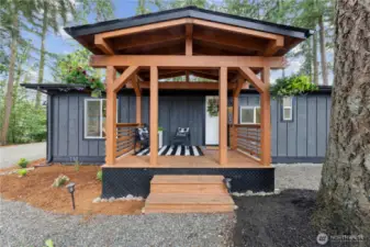 Rustic Lodge Entry