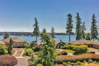 Wide view of the vistas. The mountain is much closer than this looks.Elegant neighborhood. A must see!