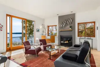 The ideal location for a deck expansion off of the living room!