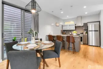 Spacious dining