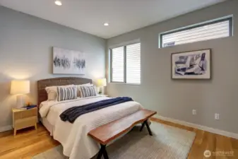 Spacious primary suite