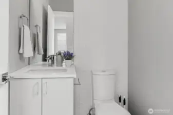 Powder room on main living level
