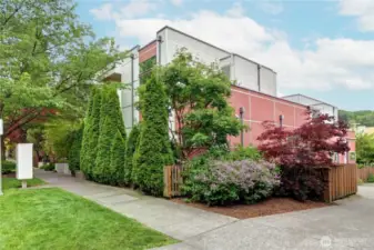 Backside of the home.