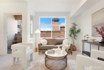 Beautiful light-filled living area.