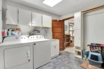 laundry on the main floor