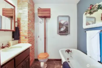 The bath on the main floor