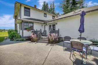 Spacious patio