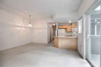 Spacious open floor plan.