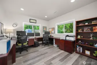 Main floor bedroom one or remote office.