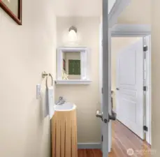 Main floor hallway bathroom.