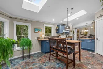 Eat in kitchen area or create a unique space of your own