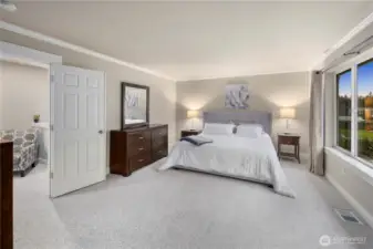 Primary Bedroom is spacious